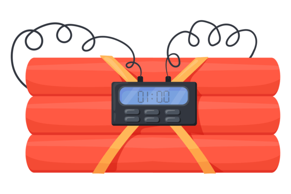 Download Bomb Cartoon Icon. Electronic Detonator - Electronic Collection