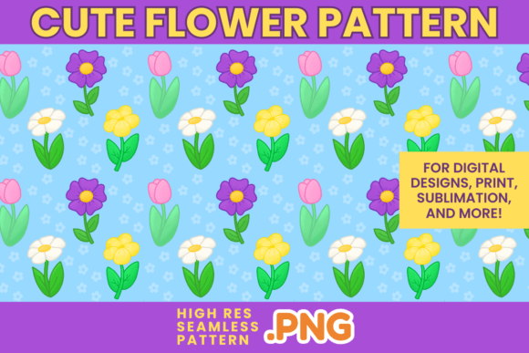 Download Cute Flower Pattern Seamless Flowers - Cute Collection