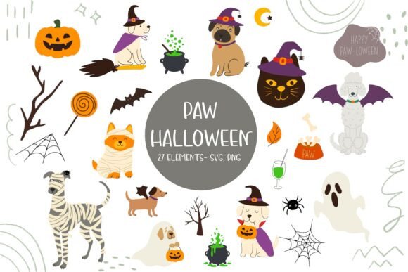 Download Cute Halloween Dog &amp; Cat SVG, PNG Bundle - Cute Collection