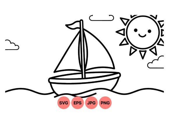 Download Cute Sailboat Seasonal Clipart - Cute Collection