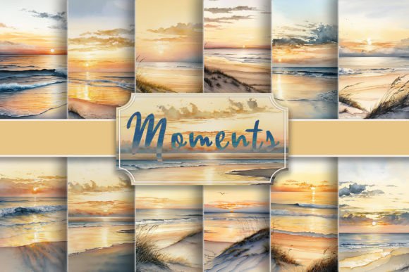 Download Calm and Tranquil Beach Background Set - Background set Collection
