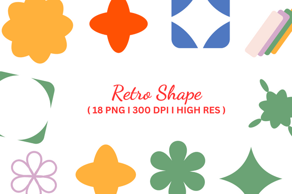 Download Retro Shape Illustration - Shape Collection